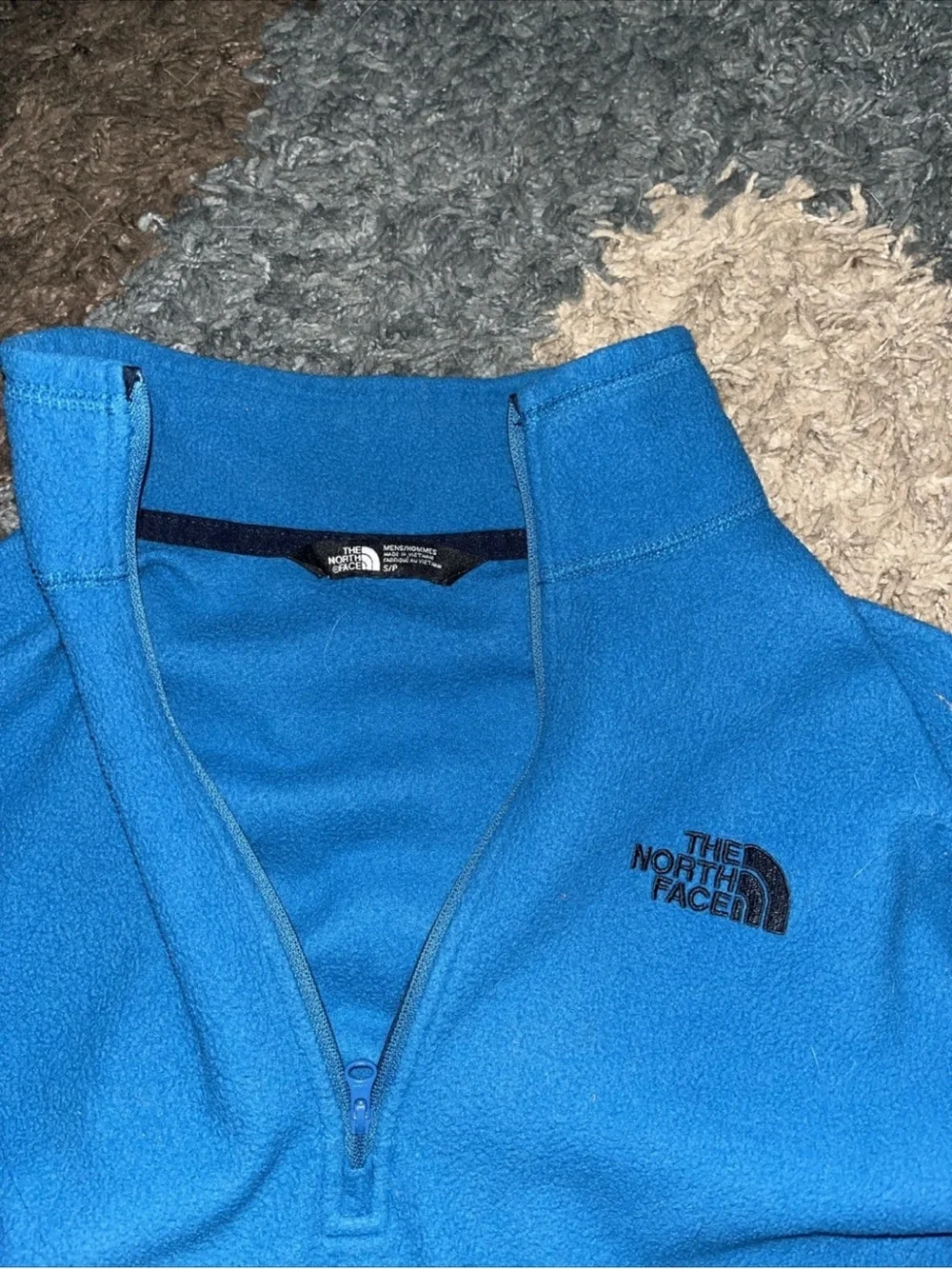 The North Face Men’s TKA 100 Glacier Quarter-Zip Fleece, Size Small, Blue